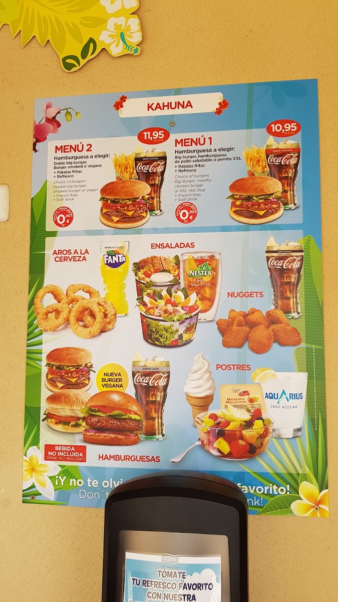 DC Action Commissary Photo Menu 1