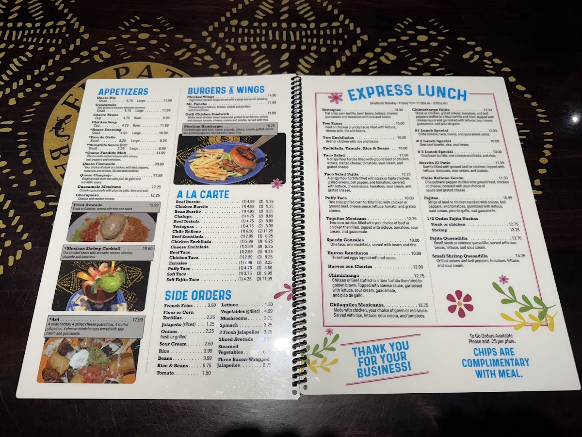 EL PATIO BAR & GRILL Photo Menu 6