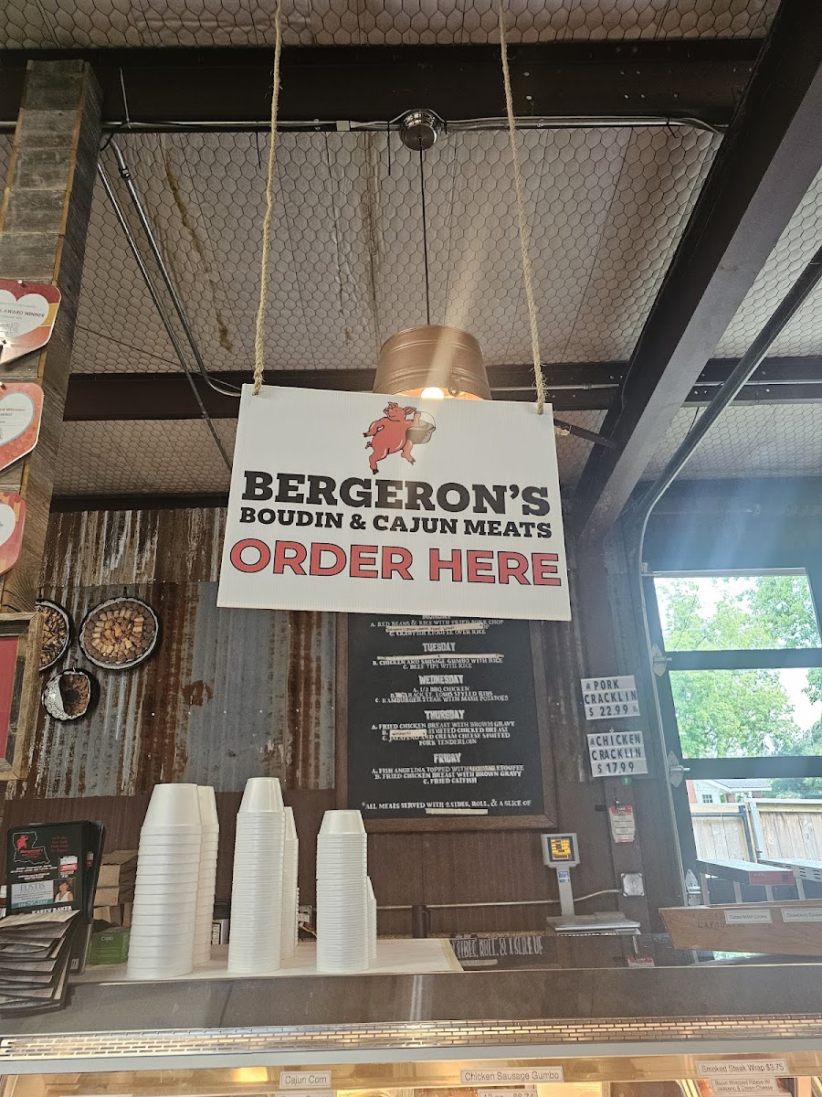Bergeron's Boudin & Cajun Meats Photo Menu 3