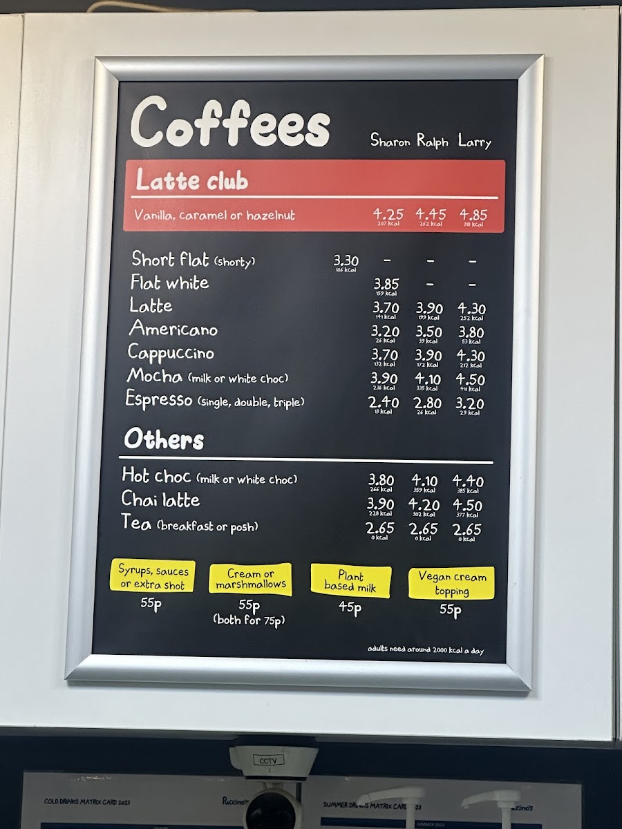 Puccino's Photo Menu 1