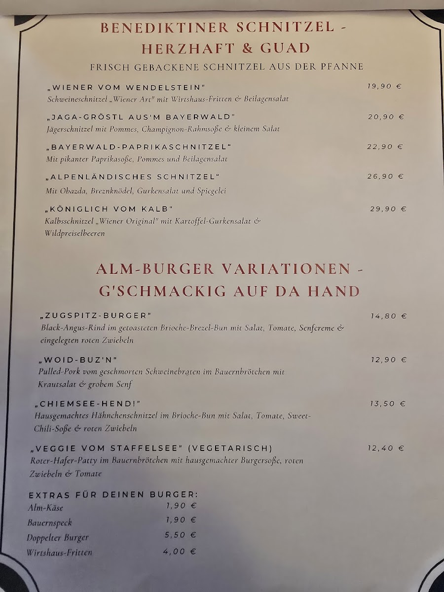 Benediktiner Wirtshaus Dortmund Photo Menu 2