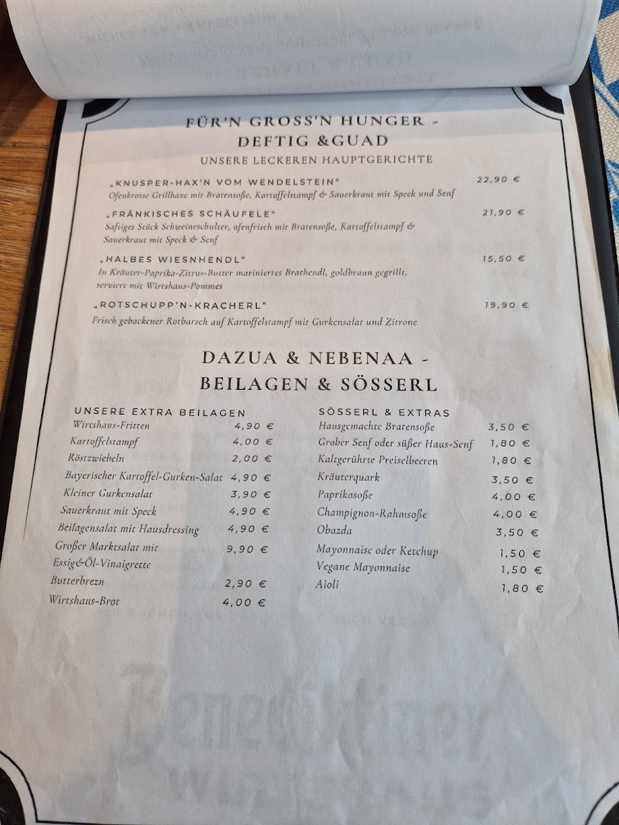 Benediktiner Wirtshaus Dortmund Photo Menu 9