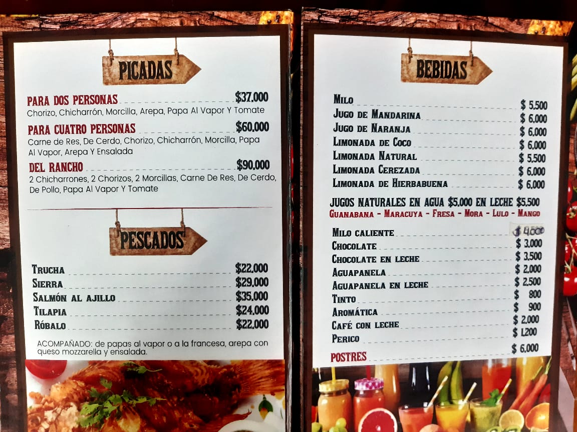 Parador Rancho Alegre Photo Menu 1