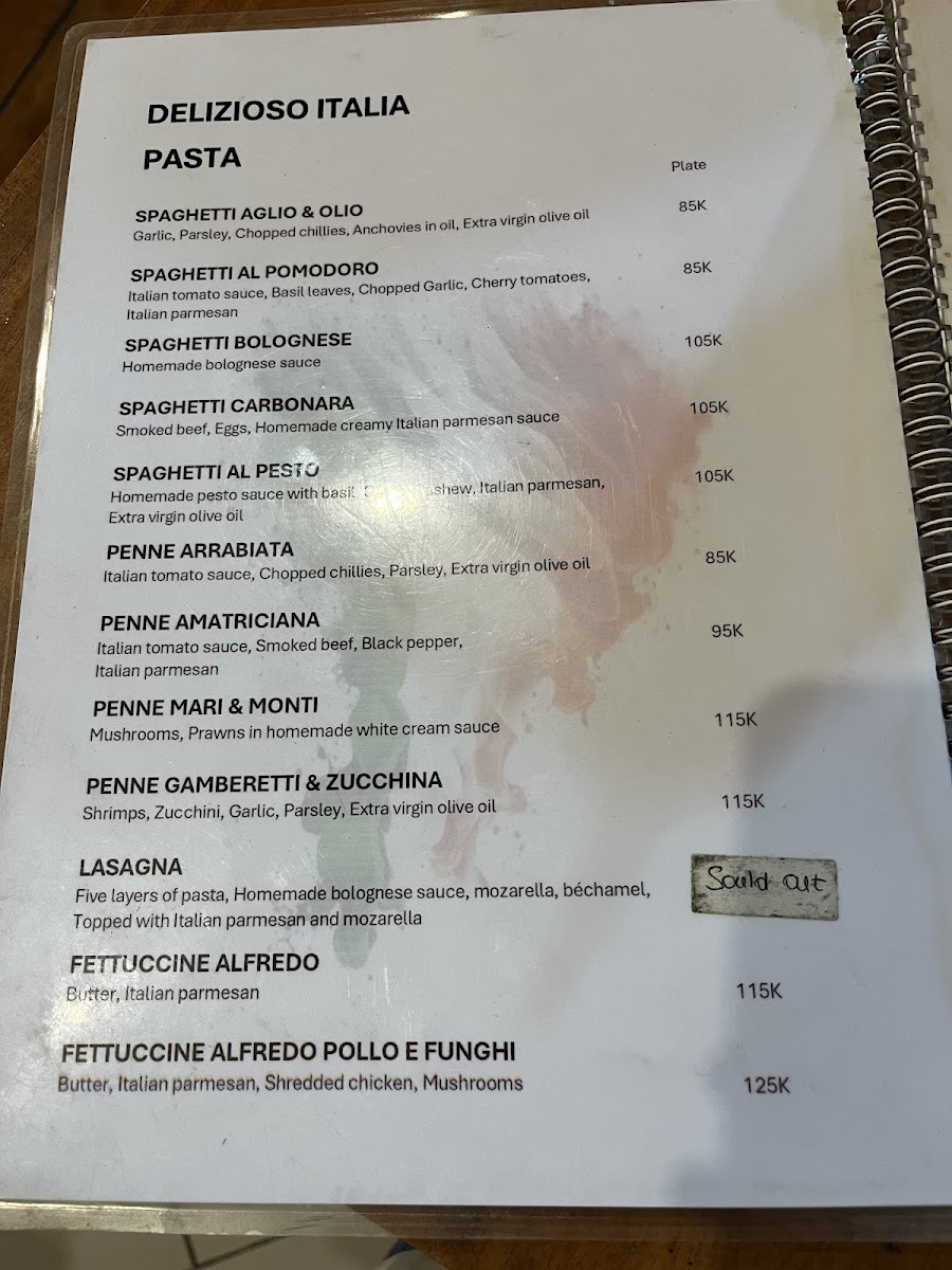 Italiano Pizzeria Photo Menu 1