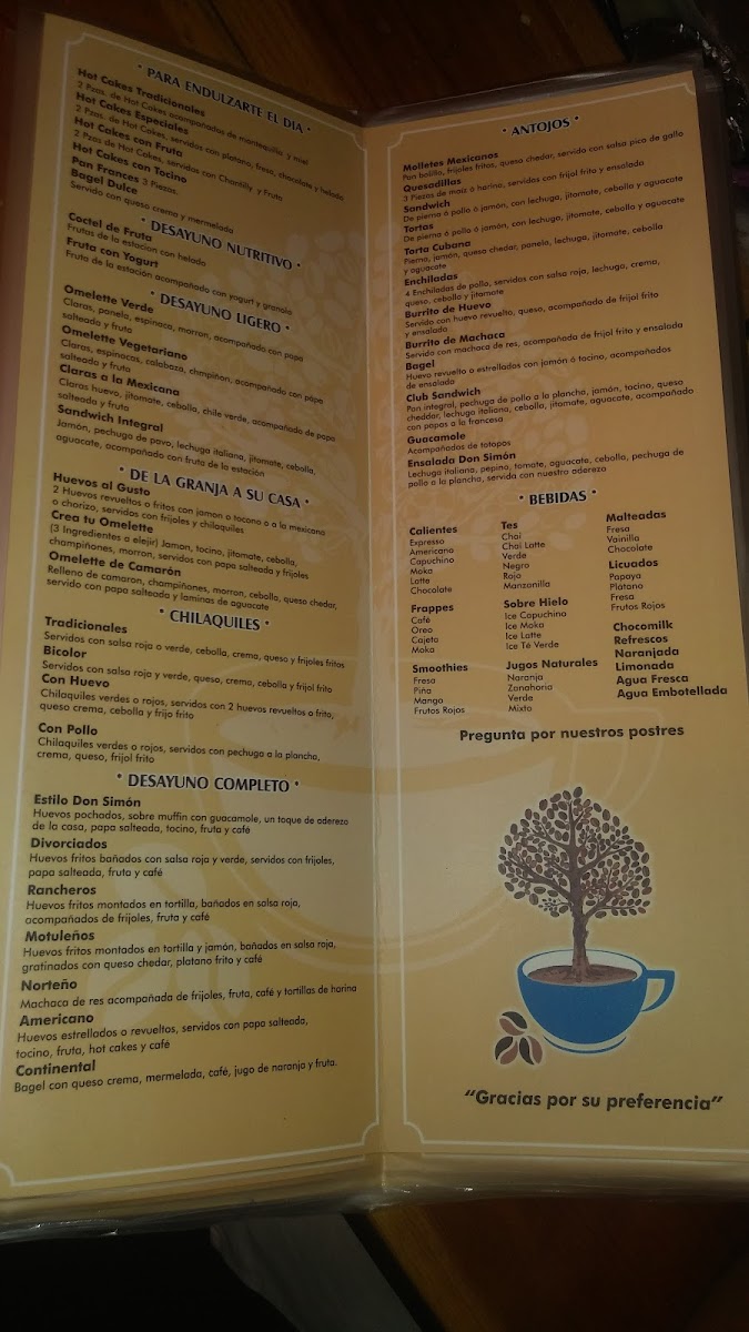 El Café De Don Simón Photo Menu 3