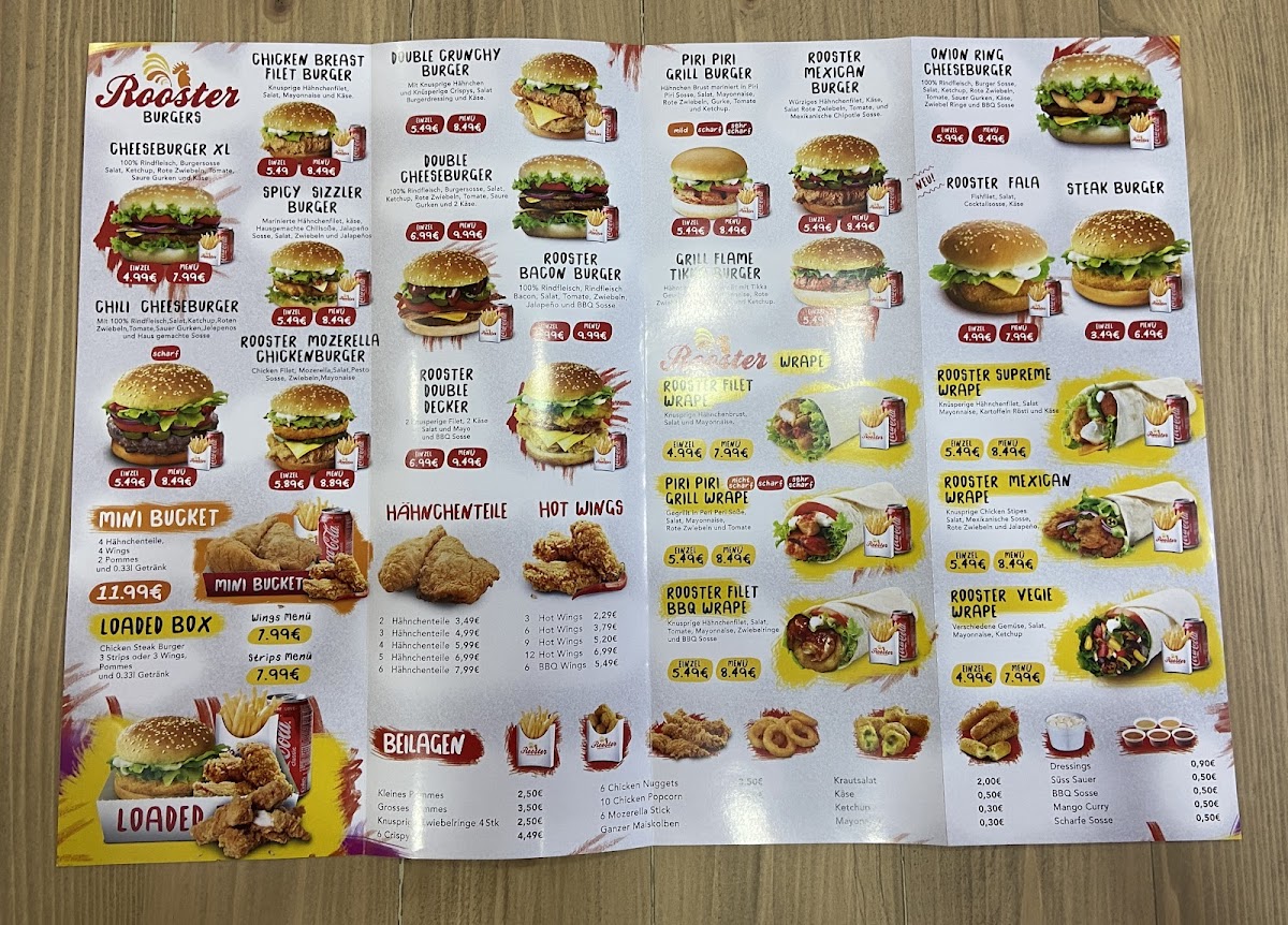 Rooster Fried Chicken Photo Menu 3