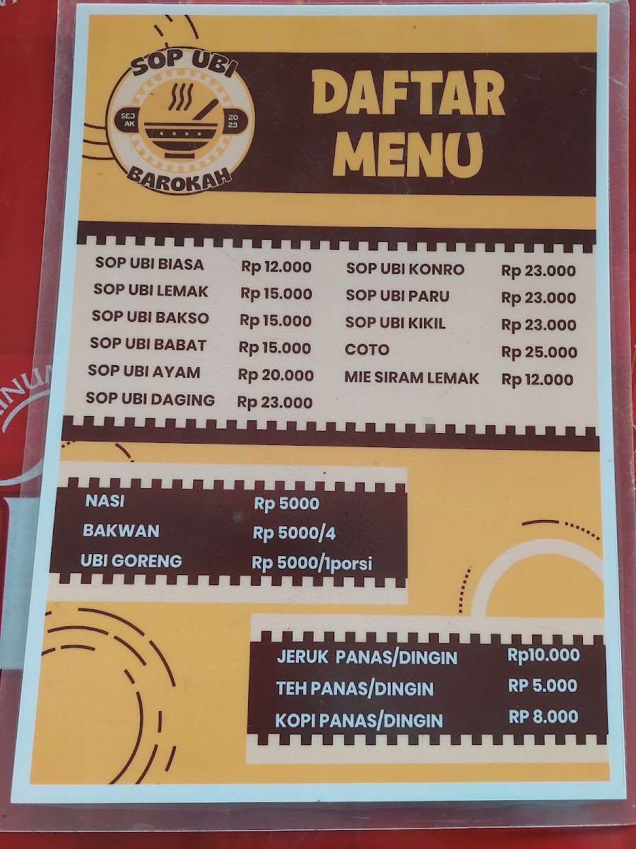 Sop Ubi Barokah Photo Menu 3