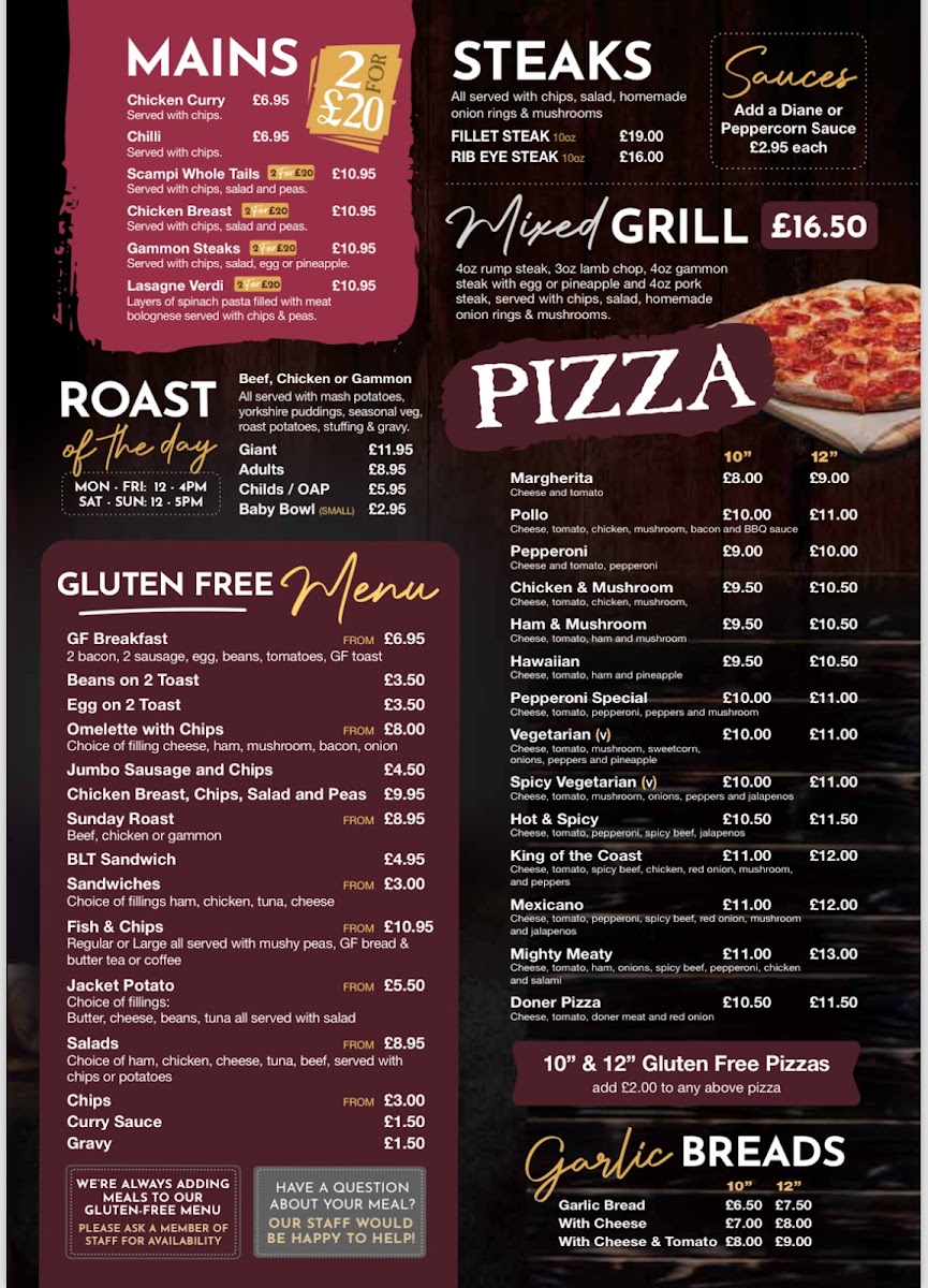 Pie Palace Photo Menu 1