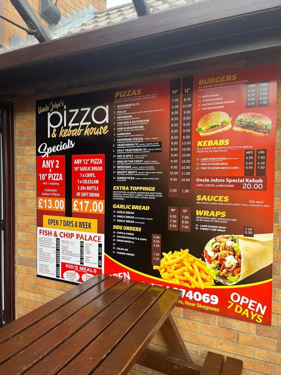 Pie Palace Photo Menu 10