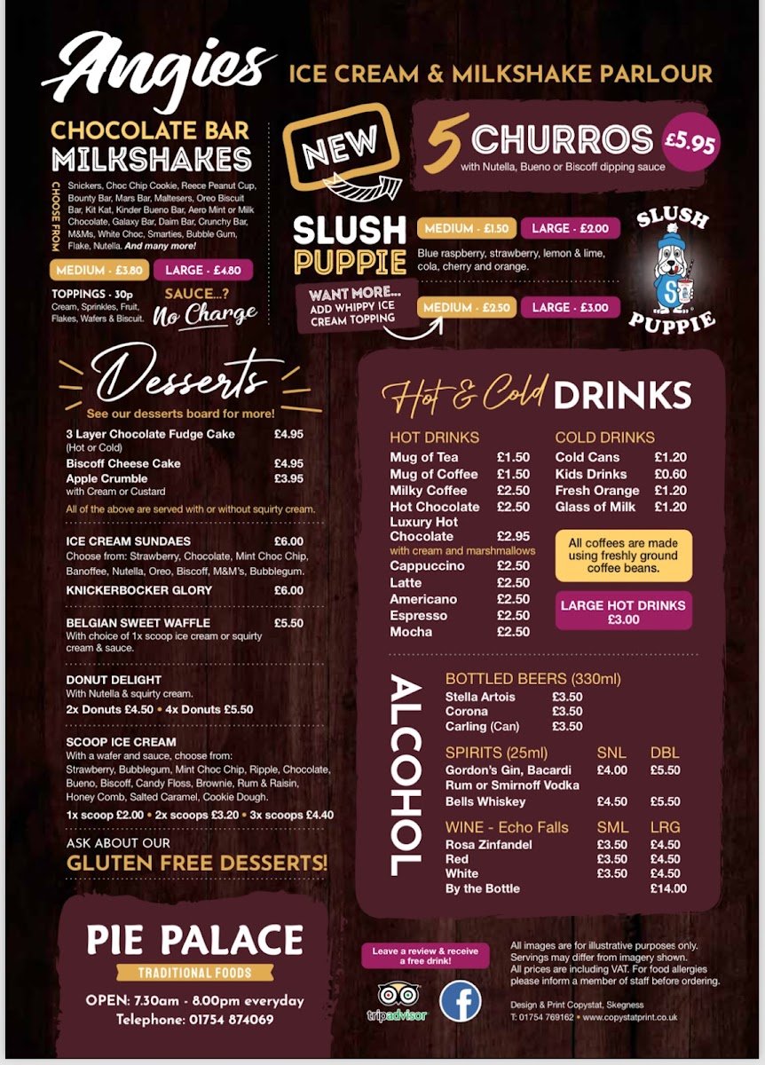 Pie Palace Photo Menu 5