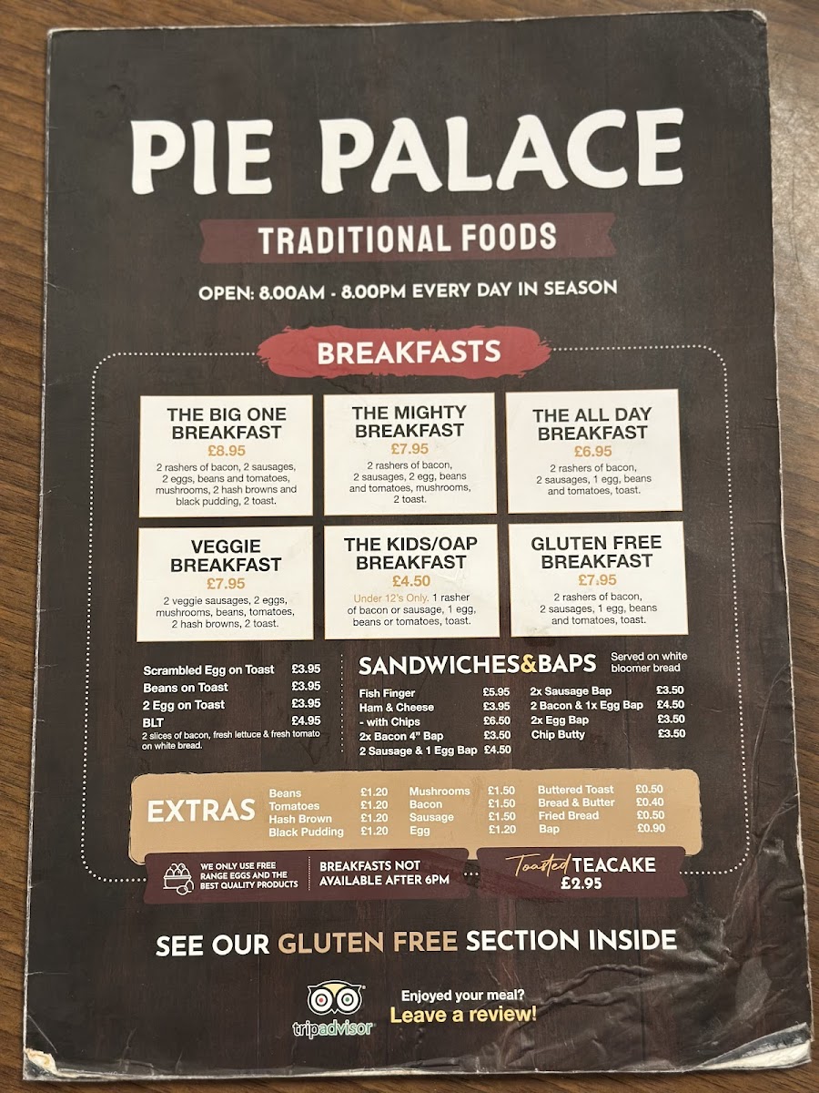 Pie Palace Photo Menu 6