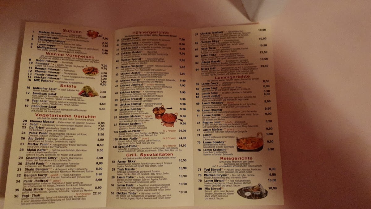 YOGI HAUS Hellersdorf Berlin Photo Menu 1