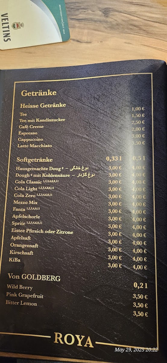 Roya Kebab Haus Paderborn Photo Menu 3