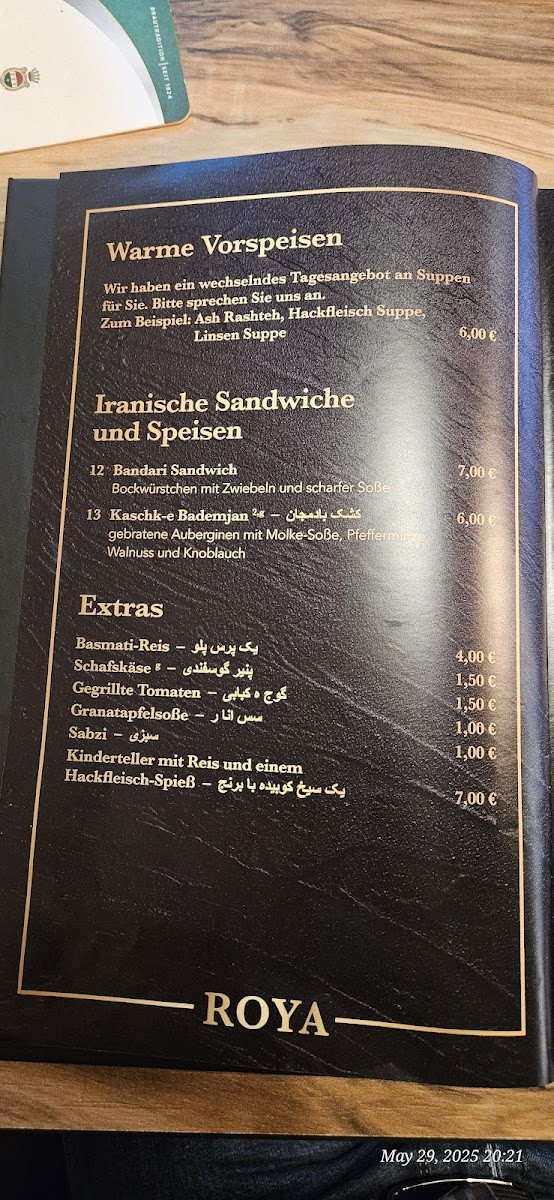 Roya Kebab Haus Paderborn Photo Menu 8
