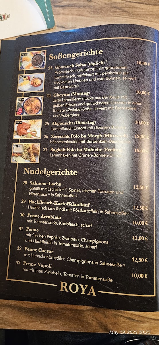 Roya Kebab Haus Paderborn Photo Menu 9