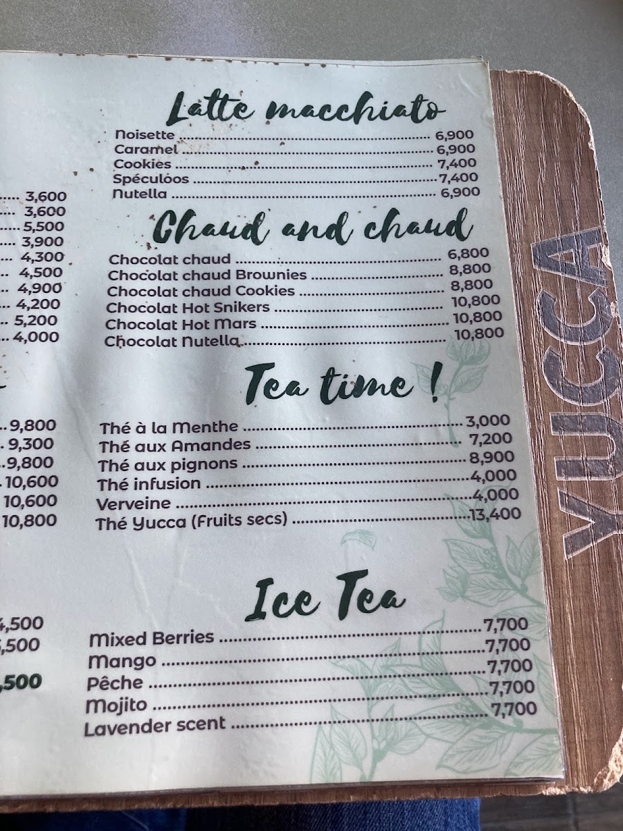 yucca coffee shop Photo Menu 3
