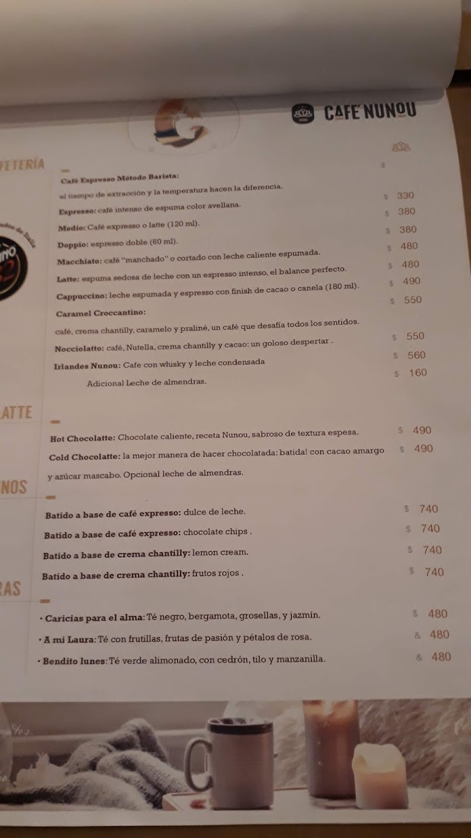 Café Nunou Photo Menu 1