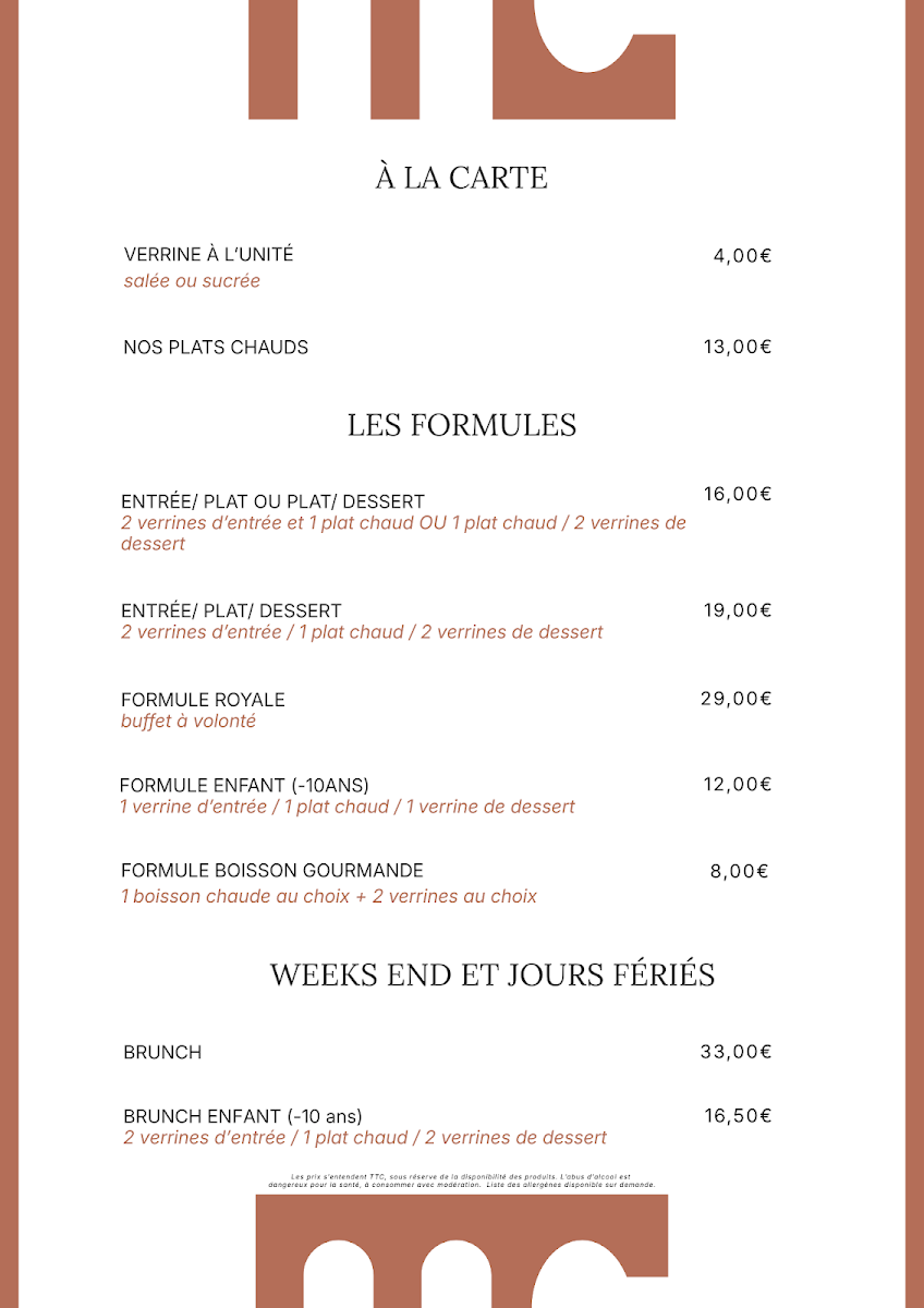 Monument Café Versailles Photo Menu 2