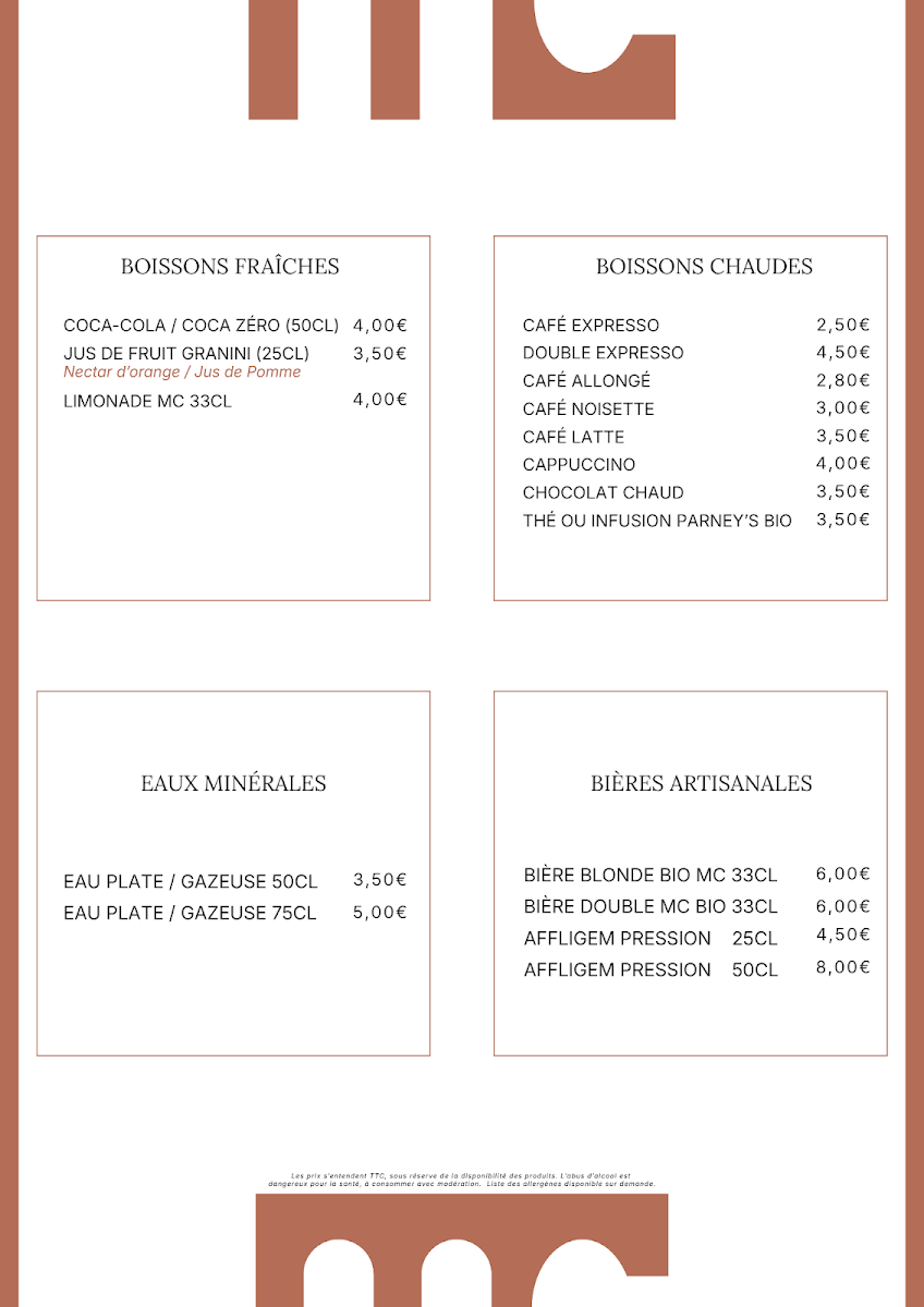 Monument Café Versailles Photo Menu 3