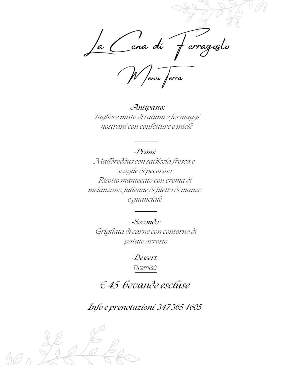 Bosa, Ristorante Sa Lumenera Photo Menu 5