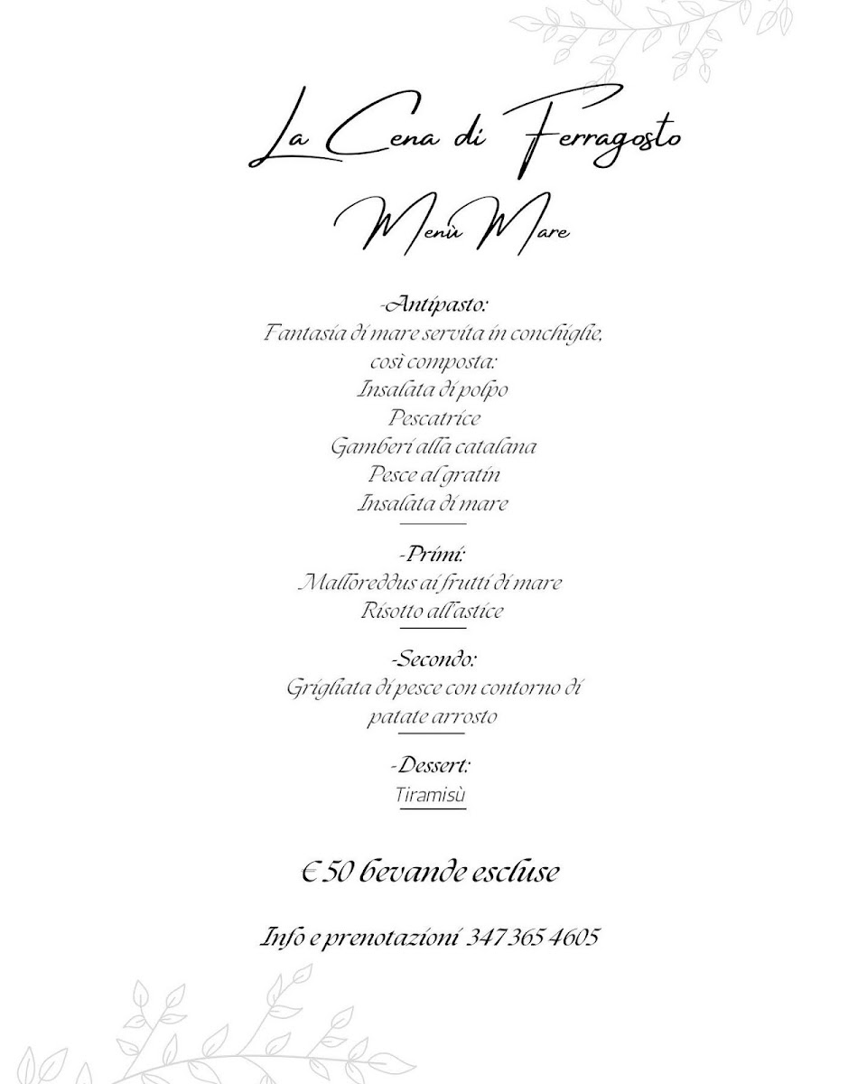 Bosa, Ristorante Sa Lumenera Photo Menu 6