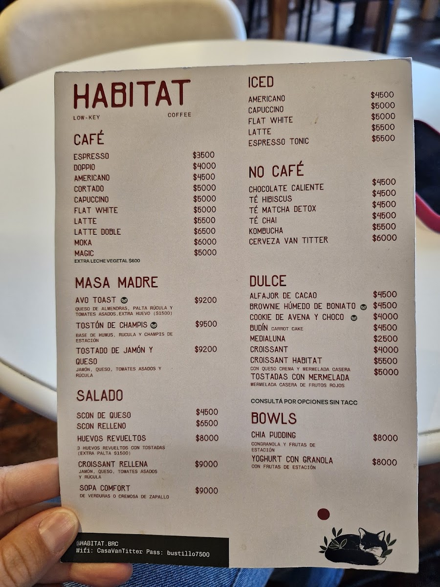 HABITAT Low-key Coffee Photo Menu 4