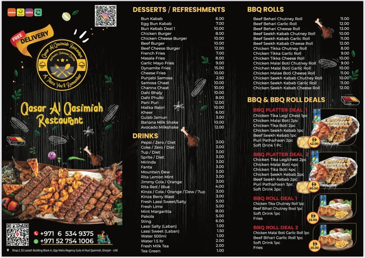 Qasar Al Qasimiah (Pakistani Restaurant) Photo Menu 2