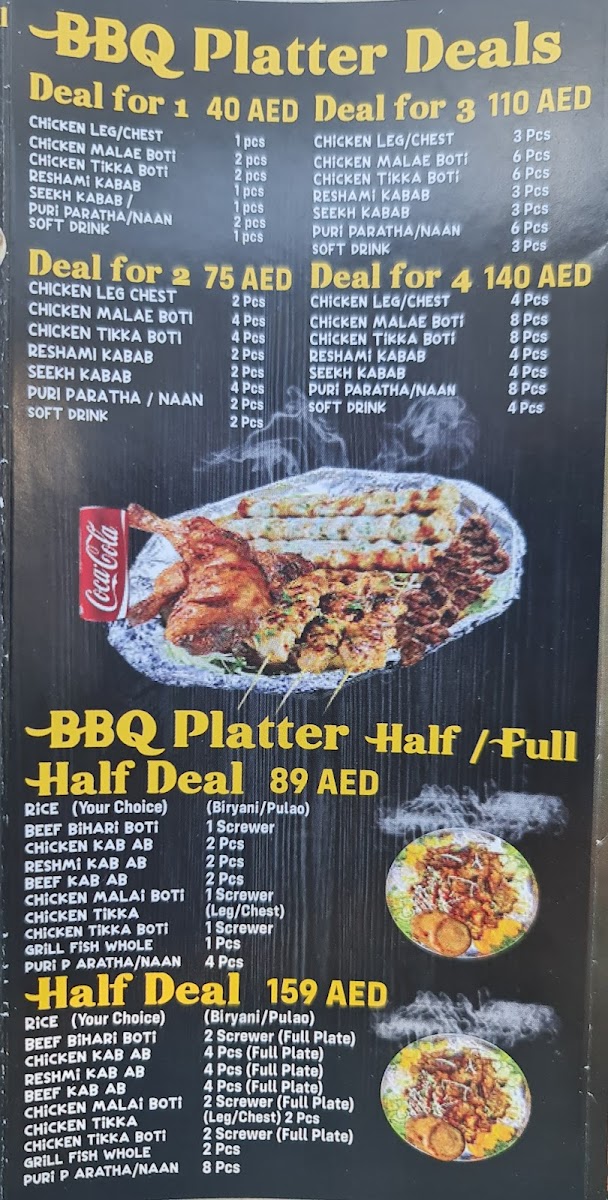Qasar Al Qasimiah (Pakistani Restaurant) Photo Menu 3
