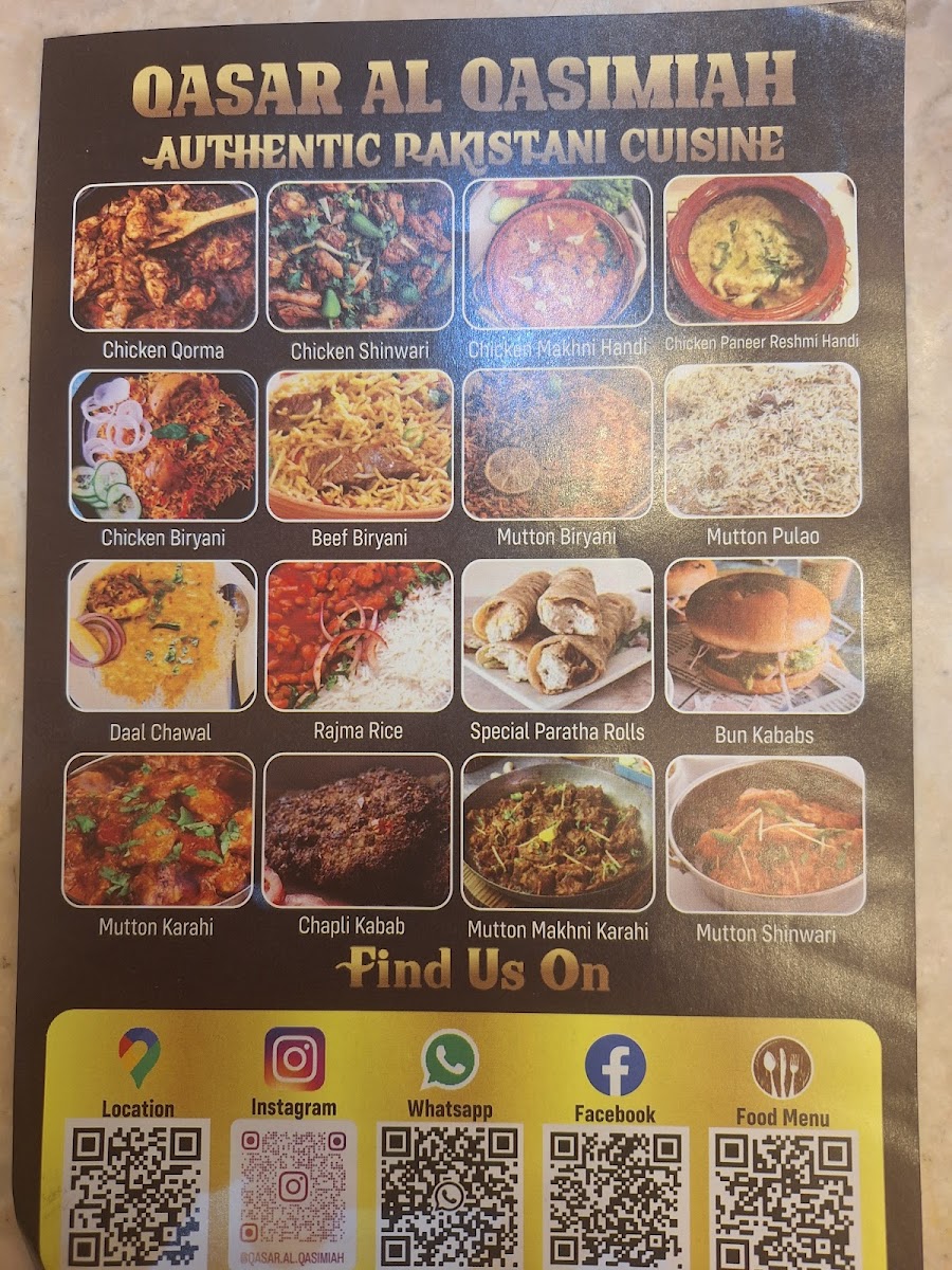 Qasar Al Qasimiah (Pakistani Restaurant) Photo Menu 7