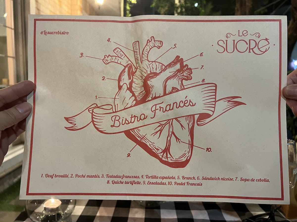 Le Sucre Bistró - Cocina Francesa Photo Menu 1