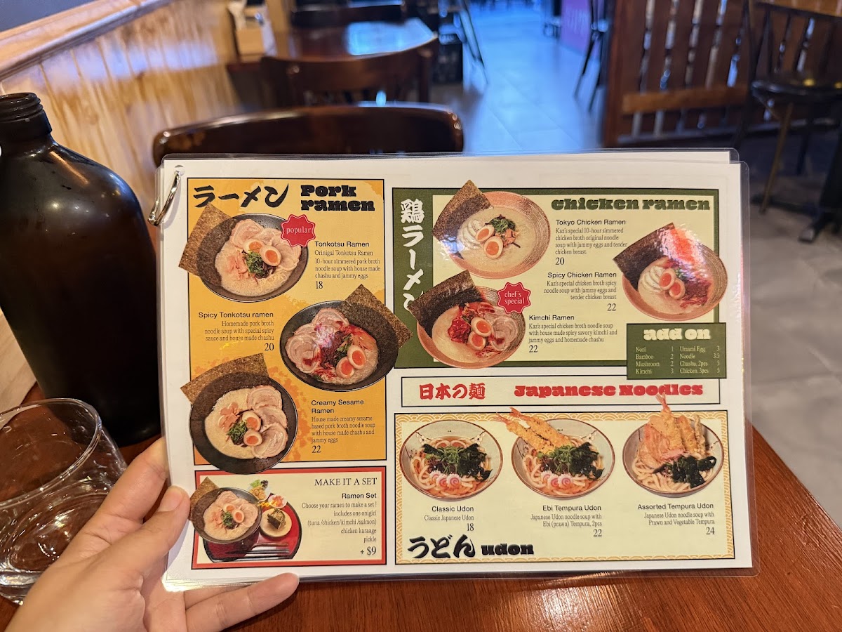 Kaz’s Workshop Photo Menu 9