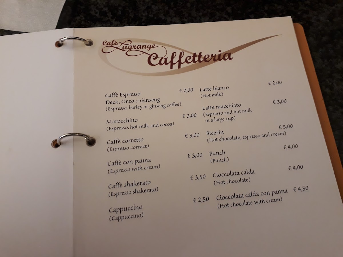Cafè Lagrange Photo Menu 4