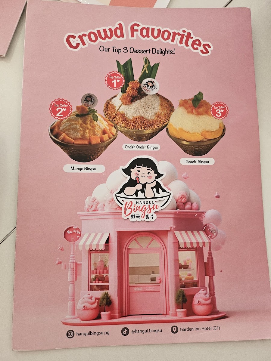 Hangul Bingsu Photo Menu 6
