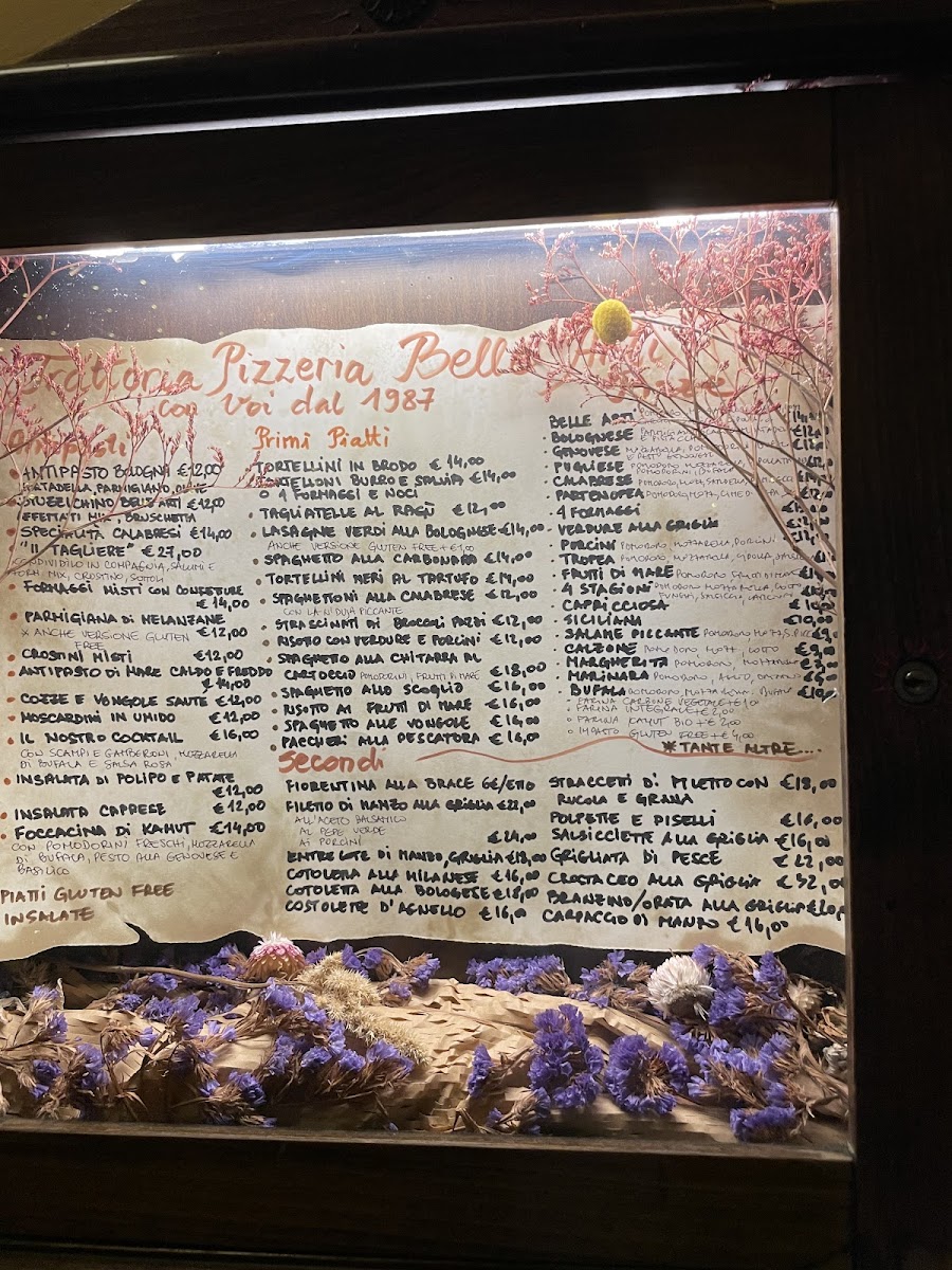 Trattoria Pizzeria Belle Arti Photo Menu 9