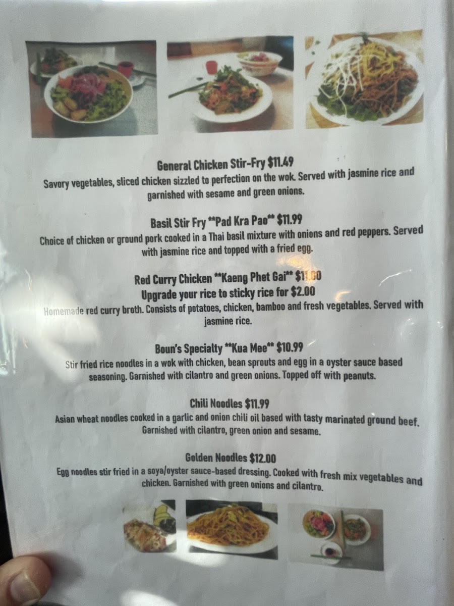 Boun's Lao Street Eatery Photo Menu 6