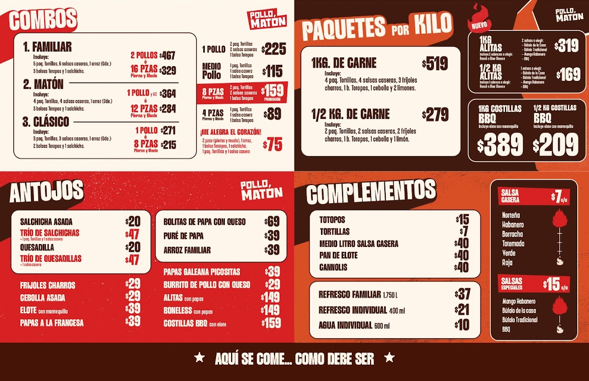 Pollo Matón Rodrigo Gómez Photo Menu 1