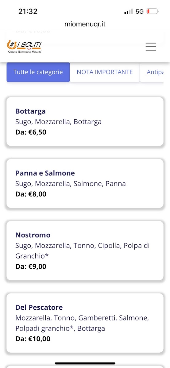 I Soliti Photo Menu 7