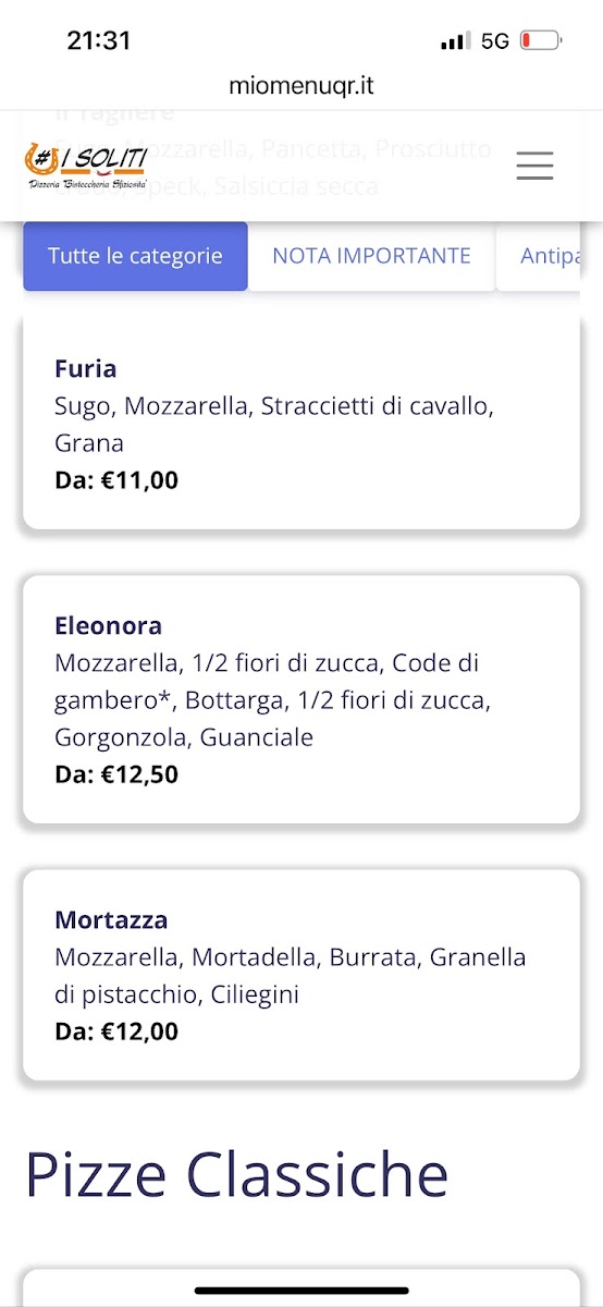 I Soliti Photo Menu 9