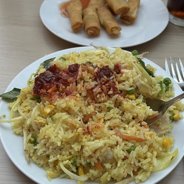 Gebratenen Reis Mit Hähnchen