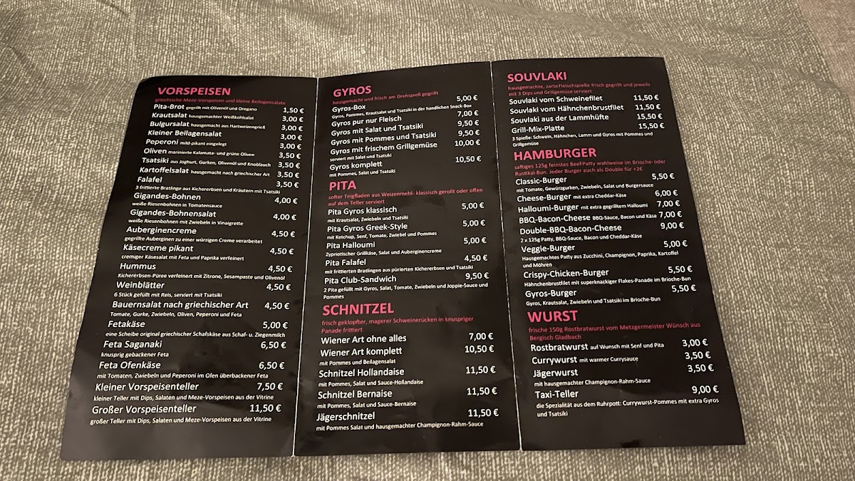 Greek Corner Photo Menu 4