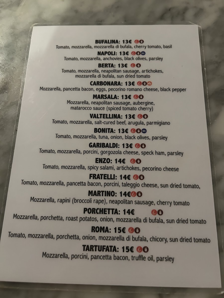 Fratelli Pizza Bar Photo Menu 10