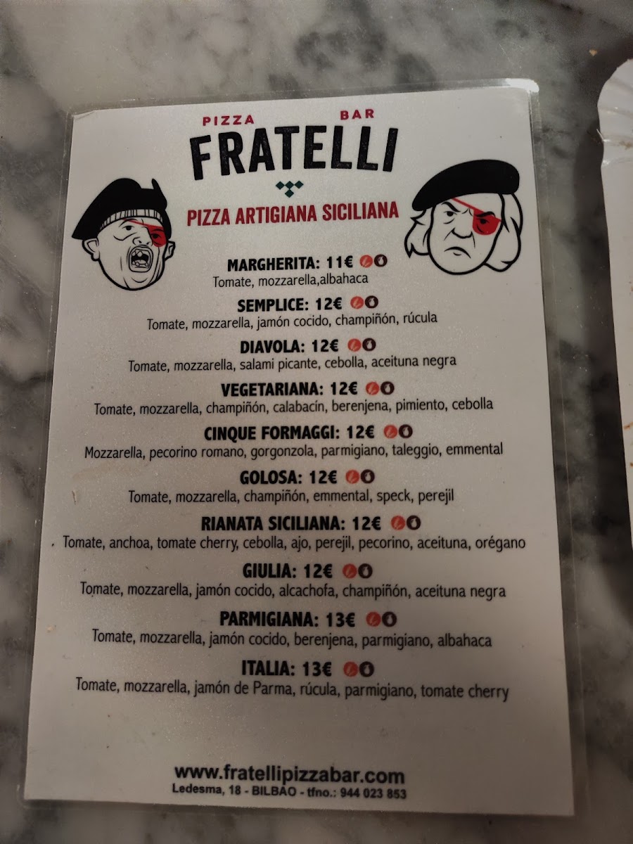 Fratelli Pizza Bar Photo Menu 4