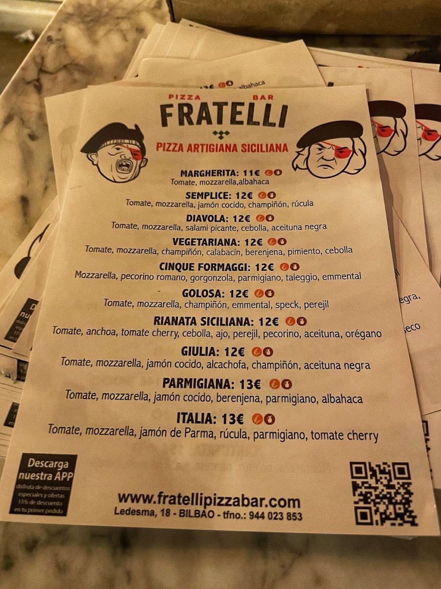 Fratelli Pizza Bar Photo Menu 8