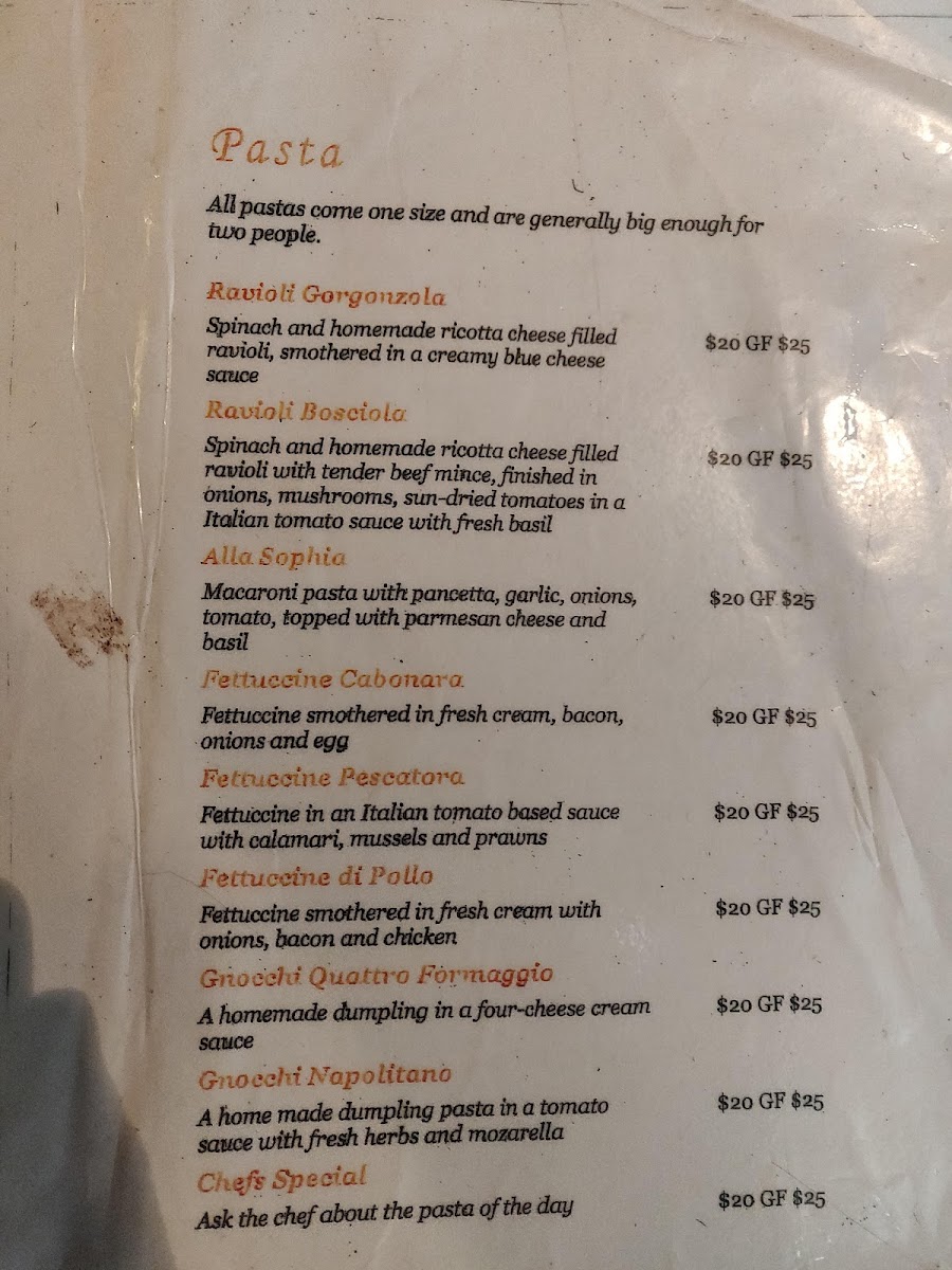 Francesca's Pizzeria Photo Menu 5