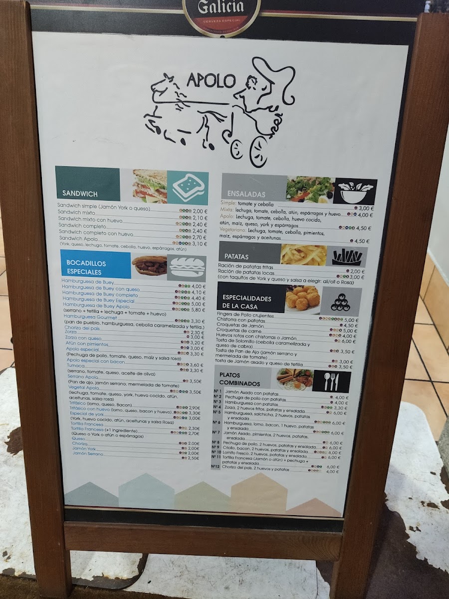 Cafetería Apolo Marín Photo Menu 2