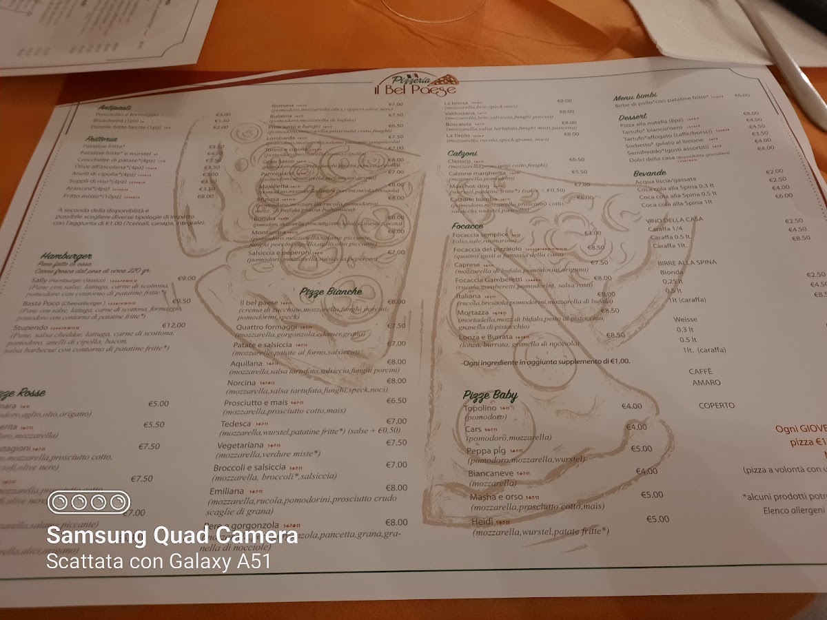 Pizzeria il bel paese Photo Menu 4