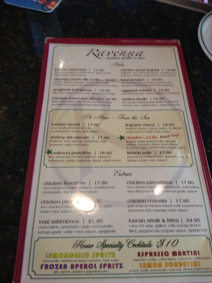 Ravenna Italian Grille & Bar Photo Menu 10