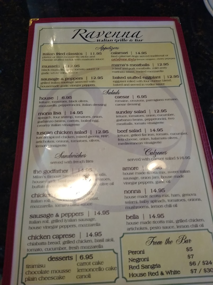 Ravenna Italian Grille & Bar Photo Menu 7
