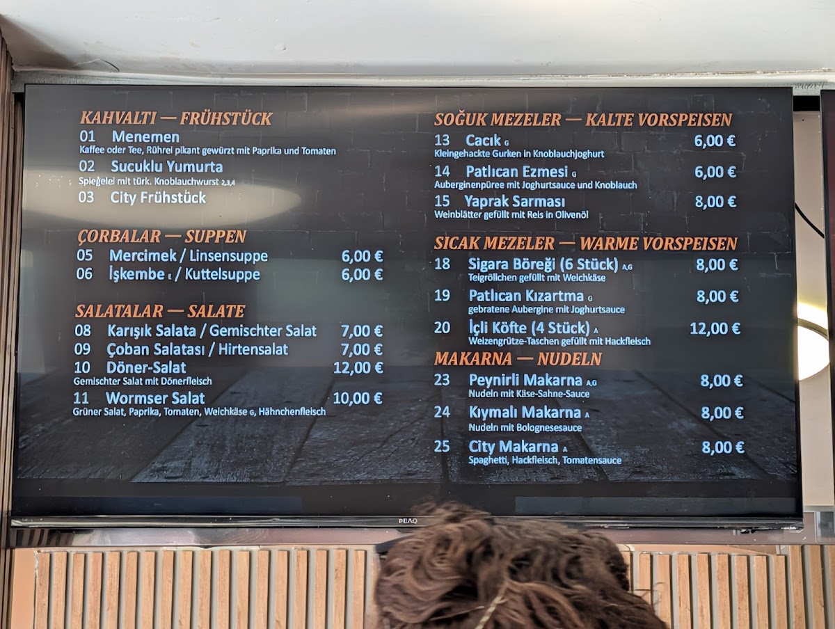 City Döner Restaurant Photo Menu 2