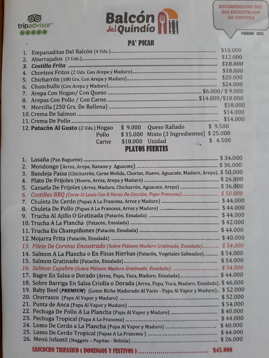 BALCON DEL QUINDIO Photo Menu 4
